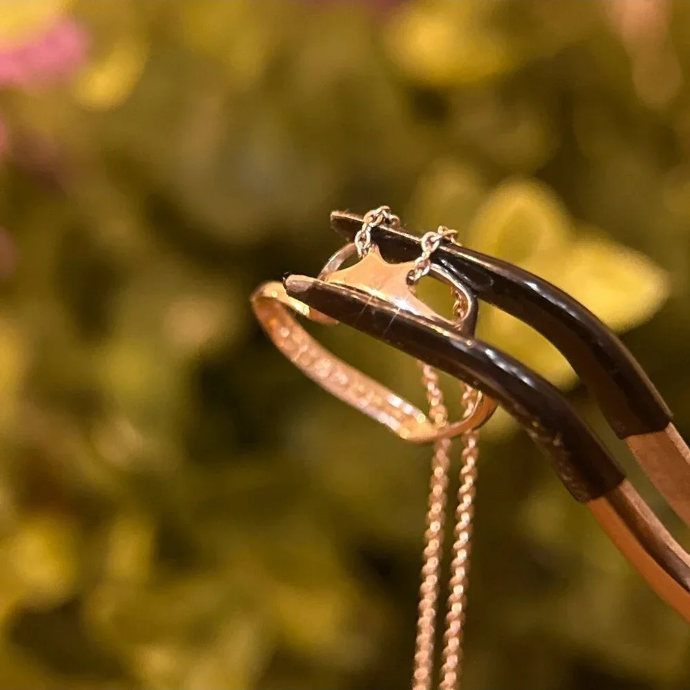 Lovely‎ 14K White Gold Diamond Heart Necklace